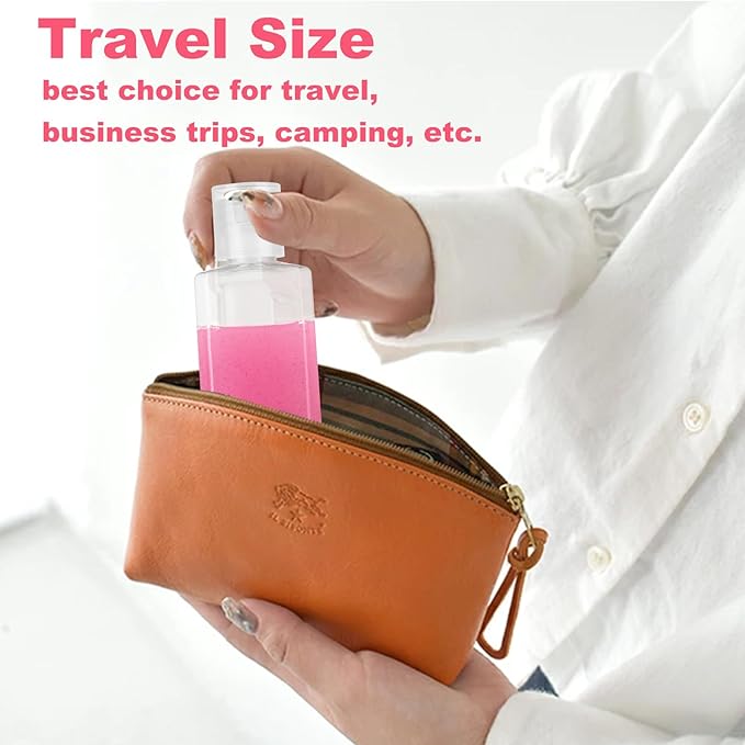 QTLCOHD 120 Pack 1 oz Plastic Refillable Bottles with Flip Cap, Small Hand Sanitizer Bottles, Travel Size Reusable Containers for Travel,Bussiness Trip,Outdoor Camping