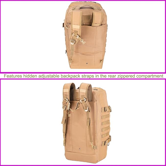 Greencity Travel Duffel Bag for Weekend Overnight Bag Waterproof Small Large for Men Women 30L 45L 85L Coyote