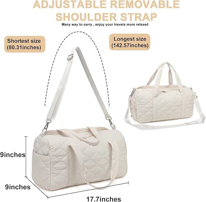 BLUBOON Duffle Bag Girls Kids Cute Gym Bag with Shoes Compartment & Wet Separation Waterproof Sports Overnight Travel Bag