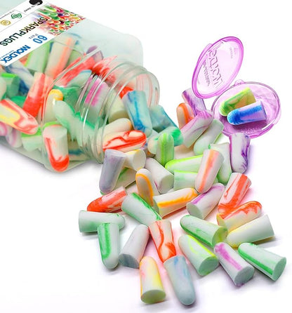 MOLDEX Soft Foam Earplugs Softies® Ear Plugs for Sleeping, Snoring, Work, Travel, Shooting -33dB Highest NRR Made in USA (Bottle Pack, 60 Pairs)