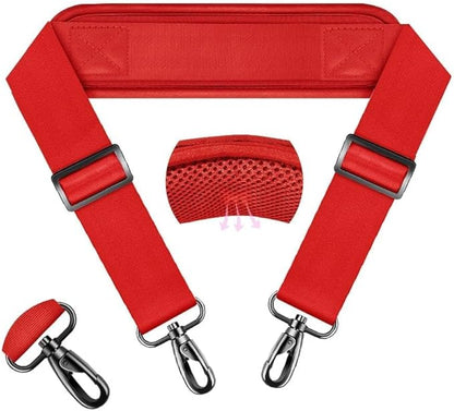 ZINZ 74" Shoulder Strap with Fixed Pad and Dual Balanced Buckles，Red