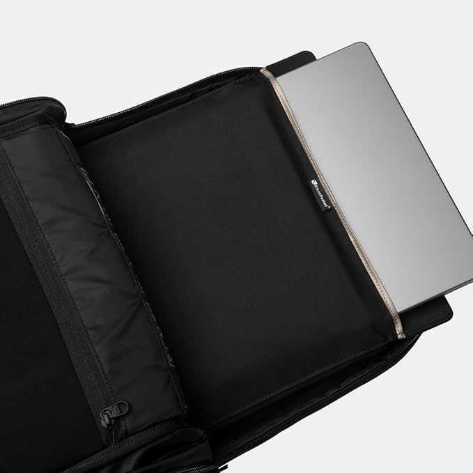 SLNT Essentials Tech Organizer with Faraday Tablet Sleeve & RFID-blocking Pocket - Signal-shielding Storage Case for Tablet & Accessories, Passport, Credit Cards - Lockable D-ring, Water-resistant