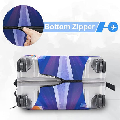 ANNA QUEEN Travel Luggage Cover Suitcase Protector Suitcase Cover Anti-Scratch,Stretchable Luggage Travel Bag Cover Washable
