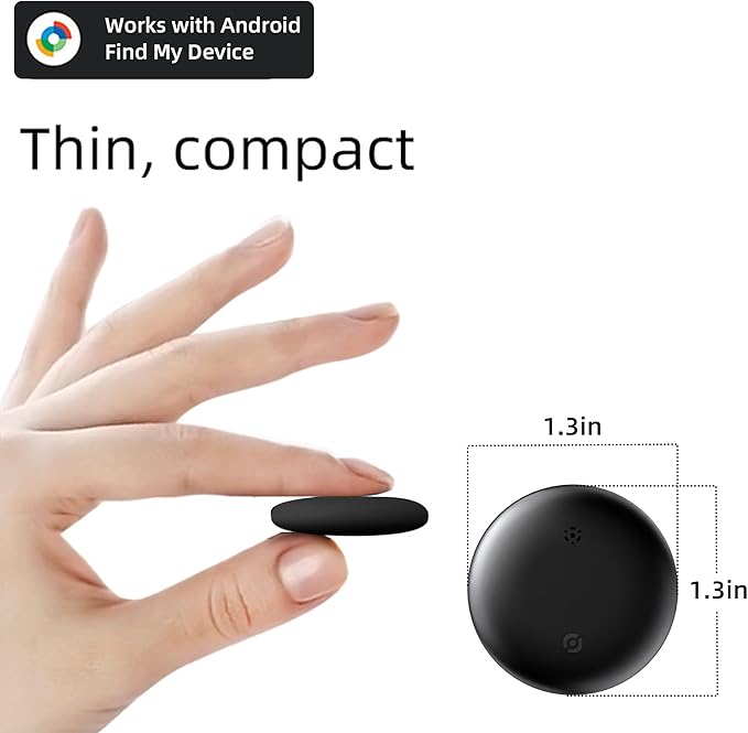 Tracker Tag for Android NOT for iOS or Huawei, Tags-4 Pack, Bluetooth Tracker Item Finder for Key, Smart Tracking Tag for Google Find Hub App Finder for Backpack Purse Keys Luggage