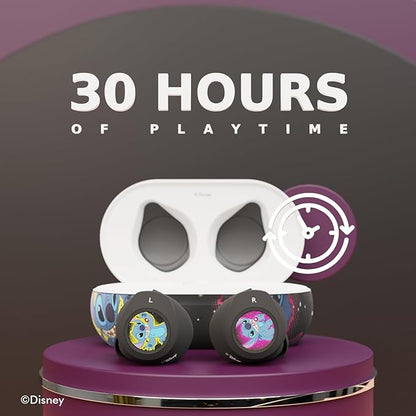 Disney Lilo and Stitch Bluetooth Earbuds w/Charging Case- Wireless Headphones w/Built-in Mic+ Up to 30 Hrs Playtime- Lilo and Stitch Gifts for Girls,Boys,Women,Men,All Fans of Lilo and Stitch Stuff