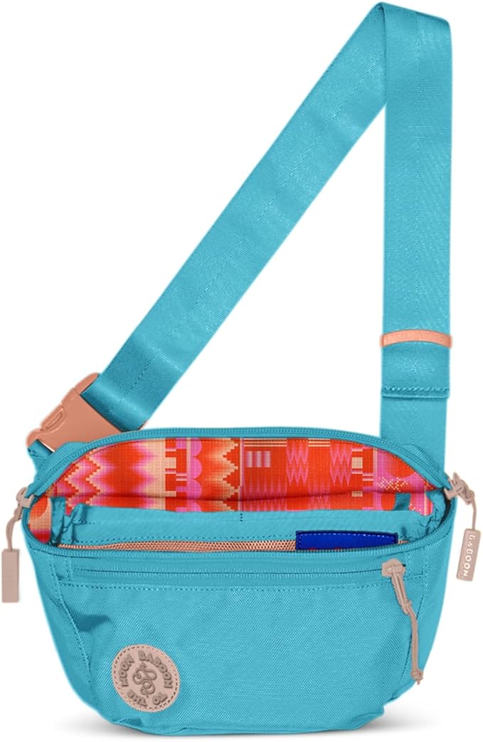 Baboon to the Moon Fanny Pack - Trendy, Compact, Water-Repellent Waist Bag in Multiple Colors and Sizes for Men and Women (Bluebell, Full Size (3L))