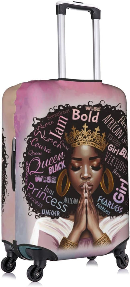 Suitcase Cover - luggage cover Protect Your Luggage with Style and Ease Large African American Black Girl
