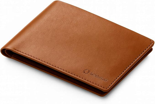 Leather Travel Wallet RFID - Slim Passport Holder for Men & Women - Fits Passport, Cards, SIMs, Pen & Boarding Pass - Secure Travel Document Organizer (Light Brown)