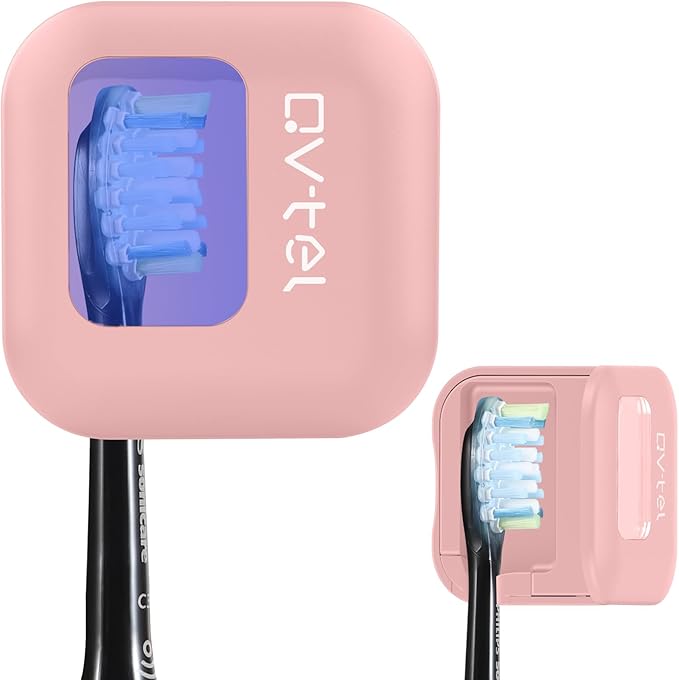 Wall Mounted Toothbrush Holder & Toothbrush Cleaner, Toothbrush Case - Manual/Electric Toothbrush Cover for Any Toothbrush Head - Rechargeable Toothbrush Travel Case with Cover, Clean for Home, Travel