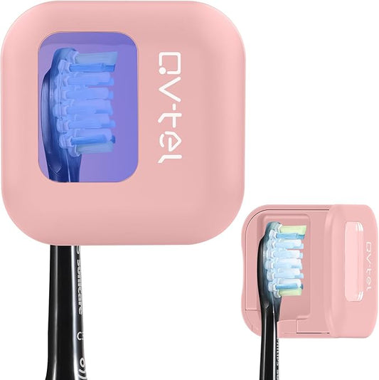 Wall Mounted Toothbrush Holder & Toothbrush Cleaner, Toothbrush Case - Manual/Electric Toothbrush Cover for Any Toothbrush Head - Rechargeable Toothbrush Travel Case with Cover, Clean for Home, Travel