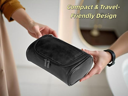 Personalized Small Toiletry Bag for Men, Minimalist Travel Toiletry Organizer Dopp Kit Water-resistant Shaving Bag for Toiletries Accessories, Door Room Essentials, Ideal Chrismas Gifts For Men