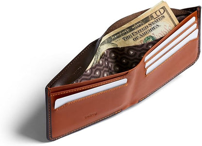 Bellroy Hide & Seek Wallet (Slim Leather Bifold Design, RFID Protected, Holds 5-12 Cards, Coin Pouch, Flat Note Section, Hidden Pocket)