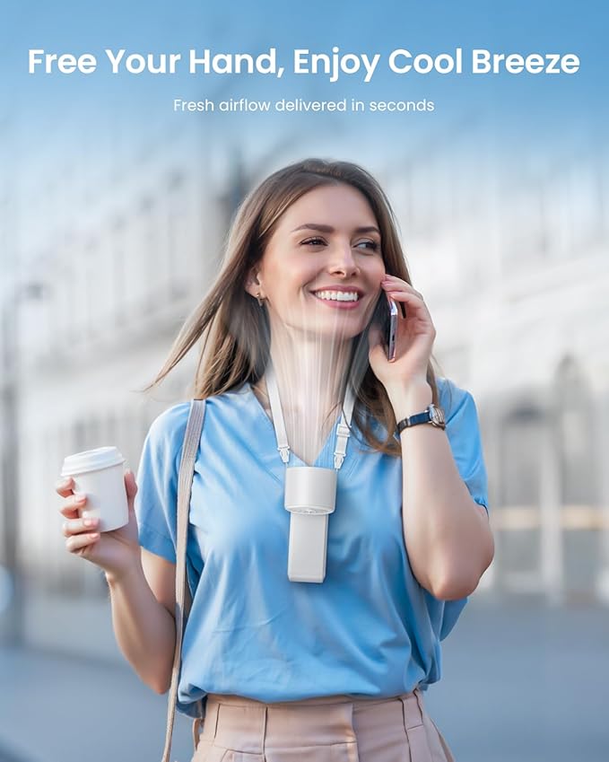 Kimguard 2 Pack Handheld Portable Turbo Fan with Ice Cooler, Speed (1-199) 5500mAh*2 Rechargeable Personal Fan,[20H Cooling Time] Mini Yet Powerful, Small Pocket Fans for Travel/Outdoor/Office, White