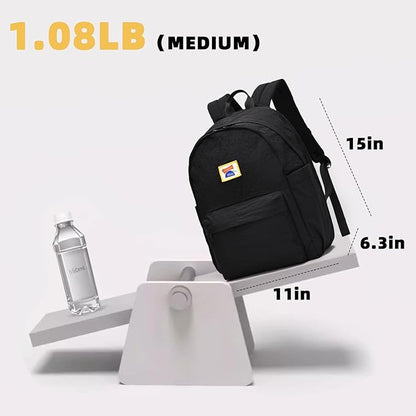 willikiva Kids Backpack for School Boys Girls Teens Toddler Backpack Waterproof Kindergarten Preschool Elementary Bookbag Children Travel Bag(Black,Medium)