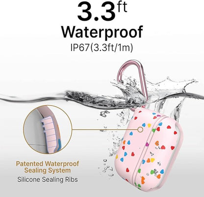 Catalyst Waterproof Case for AirPods Pro 2nd Generation and AirPods Pro 1st Generation - Wireless and USB-C Charging Compatible, One Piece Design, High Drop Protection Case with Carabiner