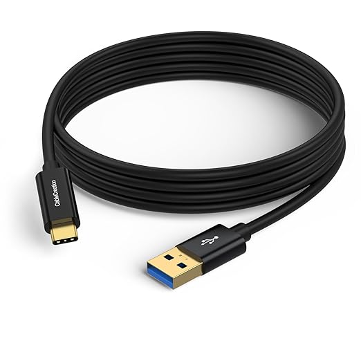 CableCreation USB C to USB A Cable 5FT, Type C to USB 3.1 USB 3.2 Gen2 10Gbps USB A to C Data Cable, Android Auto Cord 3A for USB-C External SSD MacBook Pro iPad, Galaxy S24/S23+, iPhone 16/15, 1.5m