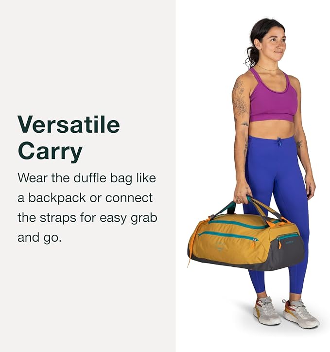 Osprey Daylite Duffel Backpack - Convertible Everyday Duffel Bag for Gym, Commute, and Travel