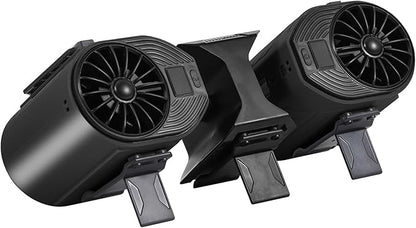 Portable Waist Fan Detachable Dual-Fan Combination Turbo Technology10000 mAh 5-Speed 13000RPM Clip On Belt Wearable Personal Neck Fan for Traveling Outdoor Jobsite Camping (BLACK)