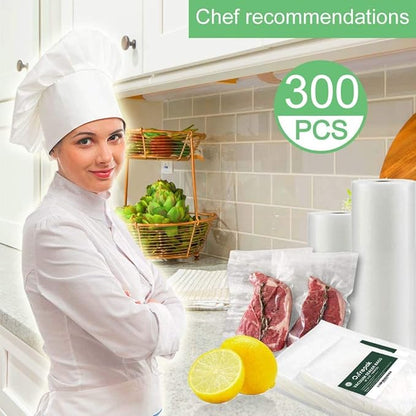 O2frepak 300 Count 8x12 Quart Vacuum Sealer Bags with BPA Free and Heavy Duty, Vacuum Seal Food Sealer Bags,Great for Food Storage Vaccume Sealer PreCut Bag