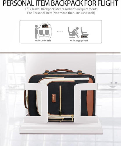 40L Travel Backpack for Women, Carry On Bag Flight Approved, Waterproof Backpacks with 3 Packing Cubes, Weekender Personal Item Backpack for Airplane Travel Essentials, TSA Approved