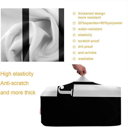 Personalized Luggage Suitcase Cover With Photo Dog Cat, Picture Custom Suitcase Cover, Custom Luggage Cover (XL (for 29--32 inch luggage))