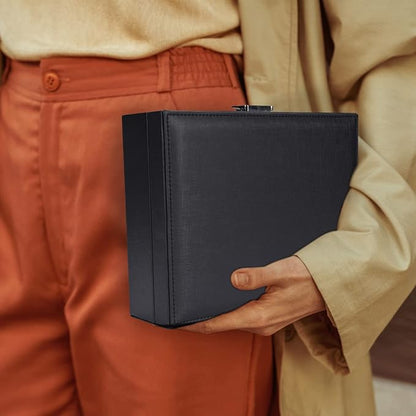 Jewelry Box Organizer, Travel Jewelry Storage Boxes Necklace Holders Display Tray Storage Case(BLACK) ¡­