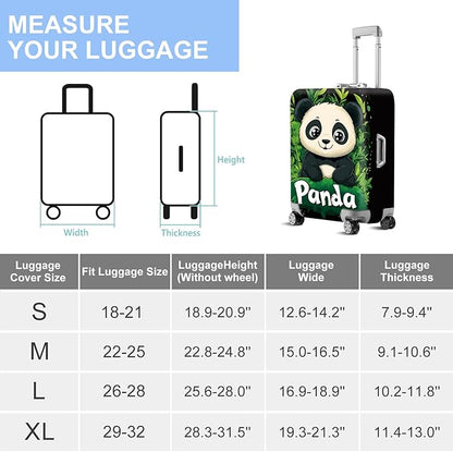 ANNA QUEEN Travel Luggage Cover Suitcase Protector Suitcase Cover Anti-Scratch,Stretchable Bag Cover Washable Durable Polyester