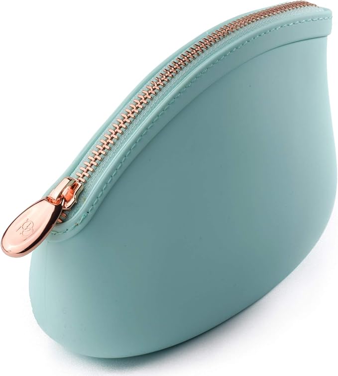 Small Makeup Bag by Pudinbag | The Premium Silicone Purse Bag | Vegan Hygenic Eco-friendly | Water and Heat Resistant