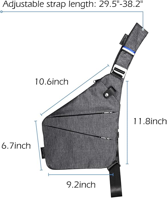 NIID Sling Bags Mens Lightweight Crossbody Chest Casual Daypack Anti-theft Water Resistant Shoulder Backpack