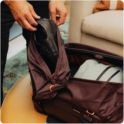 Peak Design Shoe Pouch, Eclipse, Ultralight Travel Organizer Bag for Shoes or Other Items, Weatherproof Shell, Packs into Itself, Fits 1–2 Pairs of Shoes, Works with Peak Design Travel Bags