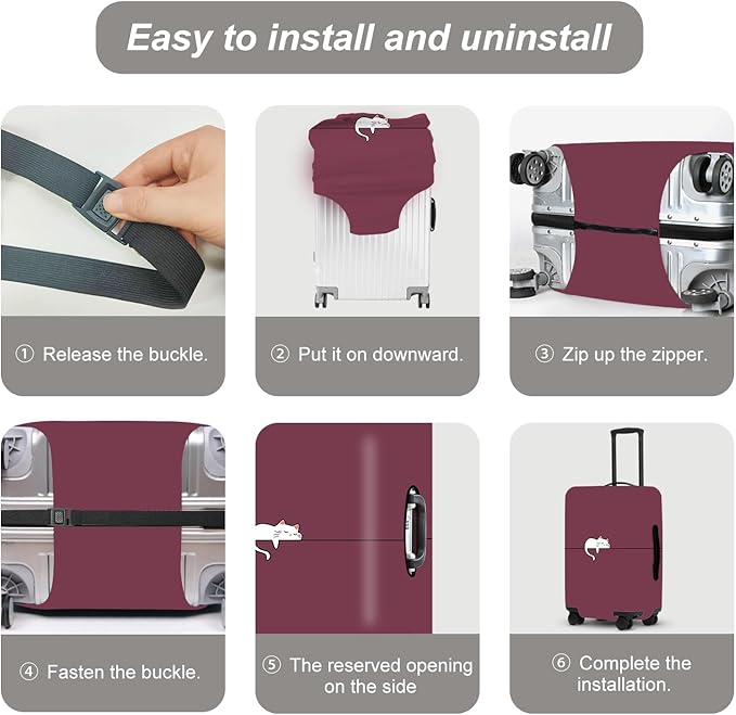 Luggage Cover, Washable Suitcase Cover, Suitcase Protector Anti-scratch Bag cover