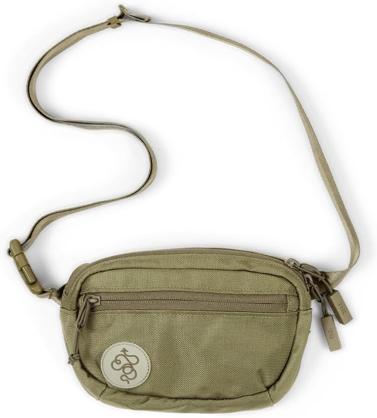 Baboon to the Moon Fanny Pack - Trendy, Compact, Water-Repellent Waist Bag in Multiple Colors and Sizes for Men and Women (Crocodile, Mini (1.5L))