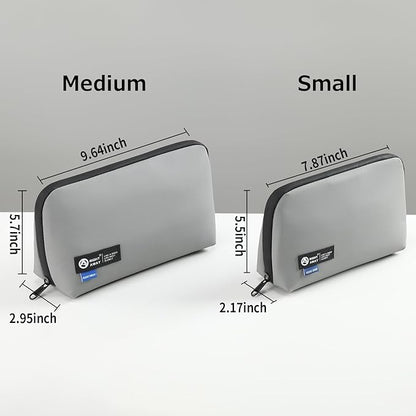 RIGHT AWAY Travel Tech Pouch，Waterproof Cord Case，Electronics Organizer Travel Case，Cable Organizer Storage Bag For Phone, Charger, Accessories(GRAY)