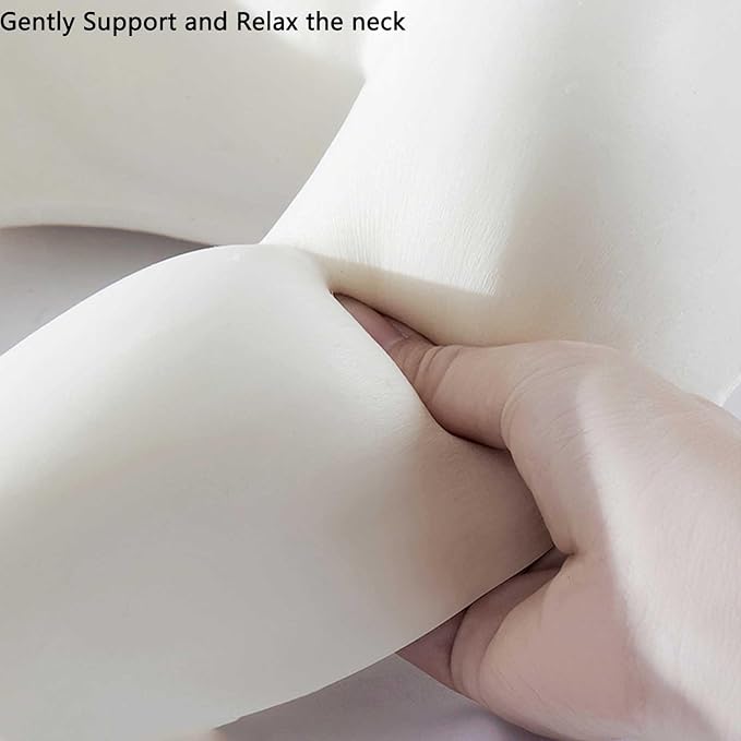 Neck Pillow for Traveling,Travel Pillow with Hard Case for Airplane 100% Pure Memory Foam,Travel Neck Pillow for Flight Headrest Sleep,Travel Essentials (Orange)