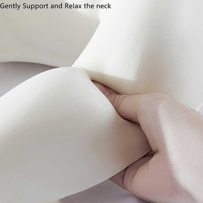 Neck Pillow for Traveling,Travel Pillow with Hard Case for Airplane 100% Pure Memory Foam,Travel Neck Pillow for Flight Headrest Sleep,Travel Essentials (Orange)