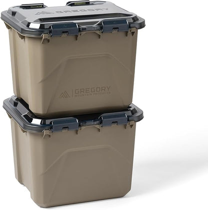 Gregory Alpaca 50L Waterproof Gear Organization/Camping Gear Box with Transparent Removeable Lid, Mirage Tan