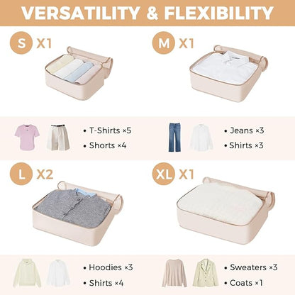 BAGAIL 9 Set Packing Cubes Luggage Packing Organizers for Travel Accessories