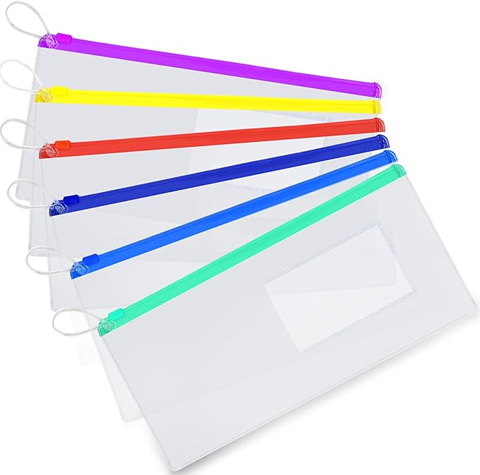 Timgle 800 Pcs Dental Zipper Pouches Zipper Lock Carrying Case with Business Card Holder Clear Toothbrush Pouch for Dental Hygiene Products Office Prizes, Color Random (10 x 4 Inch)