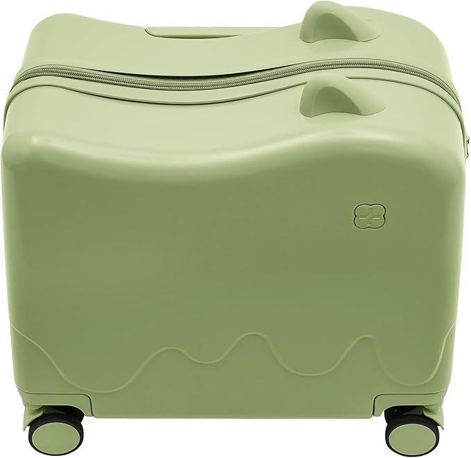 18" Kids Luggage Suitcase for Girls & Boys, Kids Carry On Luggage with Wheels Children’s Suitcase w/Lock (Green)