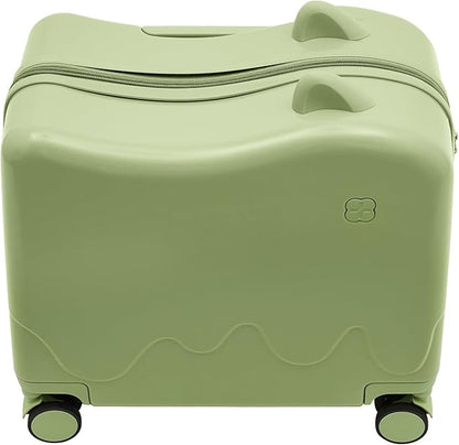 18" Kids Luggage Suitcase for Girls & Boys, Kids Carry On Luggage with Wheels Children’s Suitcase w/Lock (Green)