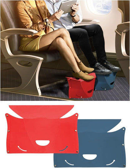 Travel Foot Rest for Airplane Long Flights，Plane Footrest Hammock，Feet Leg Rest for Air Travel，Airplane Foot Hammock for Adults，Two Pieces