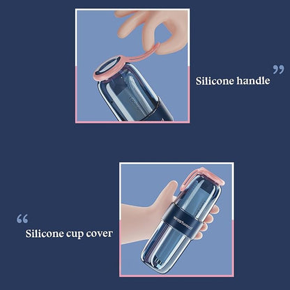 Luxury Transparent Black Toothbrush Travel Case, Portable Travel Toothbrush & Toothpaste Holder Cover Organizer Container with Mouthwash Cup for Camping, Business Trips, Bathroom Storage