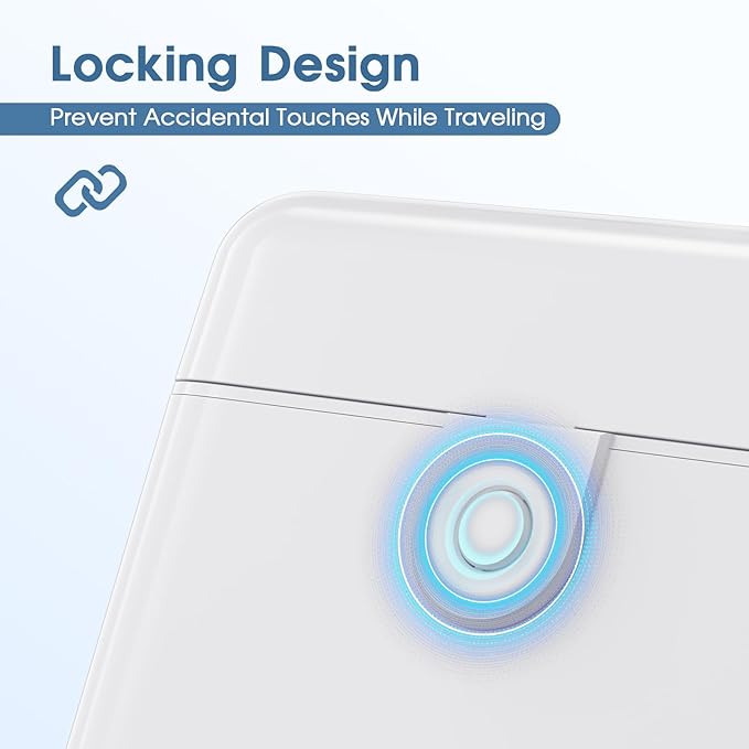 Travel Bottles with Case, 4x2oz TSA Approved, Leak-Proof, Press to Unlock, Compact & Portable Travel Toiletries (White)