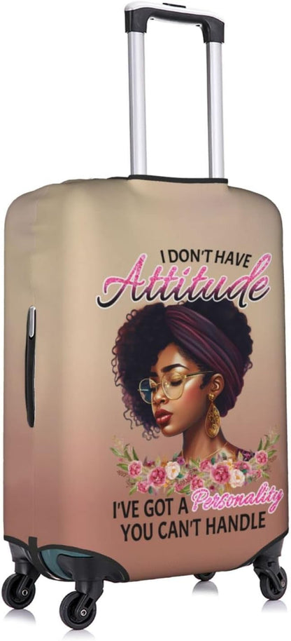 Travel Suitcase Protector African American Black Girl Elastic Protective Washable Luggage Cover With Concealed Zipper Suitable For Large