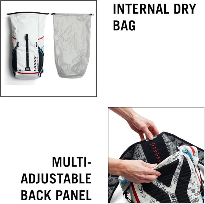 USWE Hajker, Hiking Backpack, Adventure Daypack with Waterproof Rolltop, for Men and Women