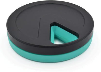 Travel RX Pill Case by Type Two Labs – Weekly 7 Day Pill Box, Compact Magnetic Organizer for Pills fits Purses or Pockets, Rugged Daily Caddy Holds Vitamins, Supplements and Medication. (Vibrant Teal)