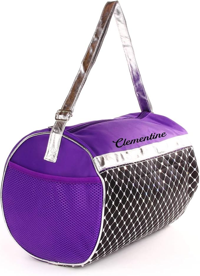 Personalized Dance Sports Ballet Girls 12 Inch Duffel Bag With Custom Name