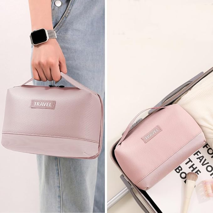 Electronic Organizer Accessory Cable Organiser Bag Water-Resistant Travel Essentials Tech Pouch for Charger, Cables, Hard Drive, Power Bank, Memory Card (Pink)