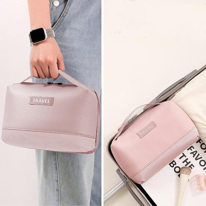 Electronic Organizer Accessory Cable Organiser Bag Water-Resistant Travel Essentials Tech Pouch for Charger, Cables, Hard Drive, Power Bank, Memory Card (Pink)