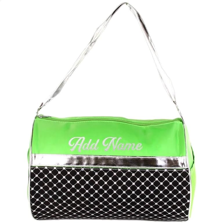 Personalized Dance Sports Ballet Girls 12 Inch Duffel Bag With Custom Name